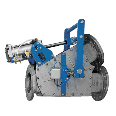 3-way diverter valve for material and bulk handling applications