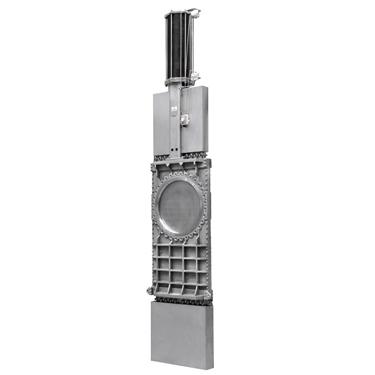 Through conduit bi-directional high pressure wafer style knife gate valve for high consistency or concentration media or fluids